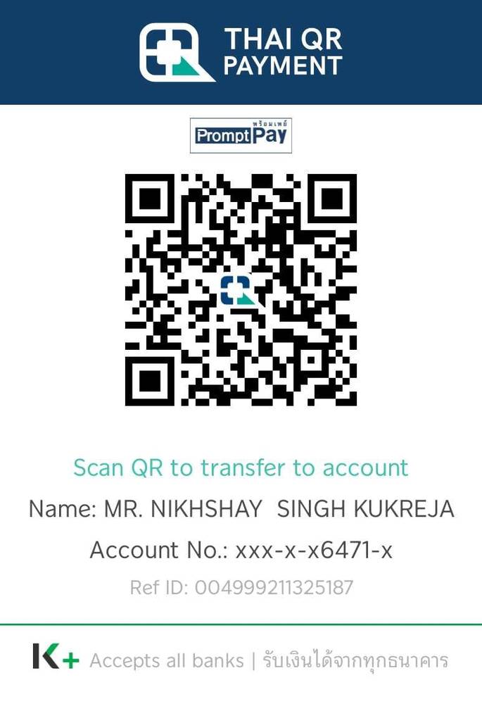 PromptPay QR Code for donation